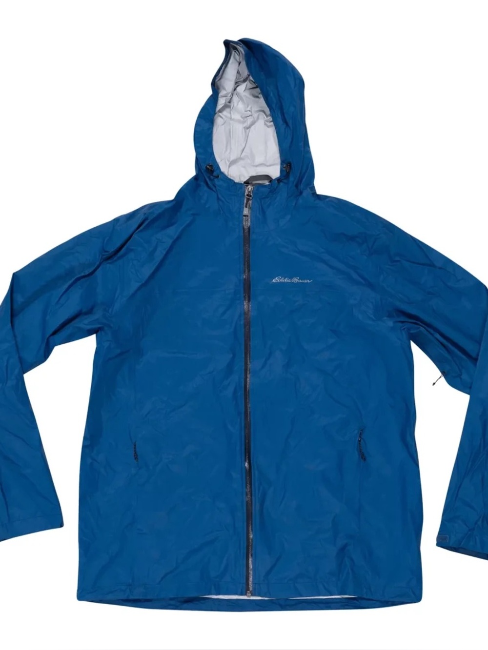 Eddie Bauer Cloud Cap Rain Jacket Men’s S Waterproof Hooded Blue